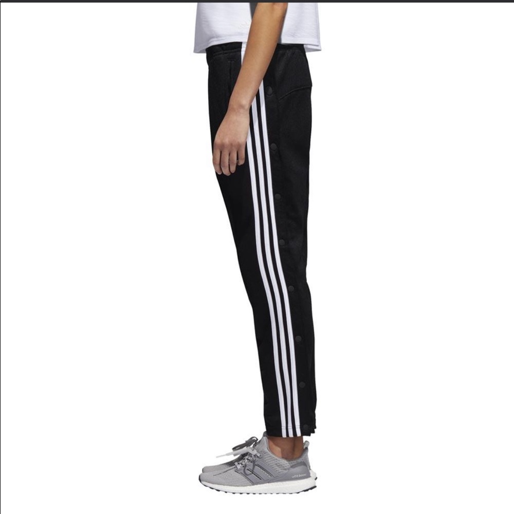 ADIDAS Tricot Snap Pants Black/White